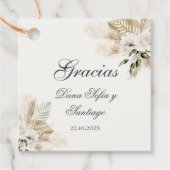 Étiquettes Boho de Mariage pour souvenirs (Devant)