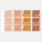 Étiquettes Boho Retro Daisy Thème Simple Waterproof Nom des e (Feuille)