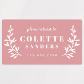 Étiquettes Boho Trio tendance étanche Nom (Design 1)