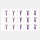 Étiquettes Boisson Cool de jus de bleuet frais - Cocktail d'é (Feuille)