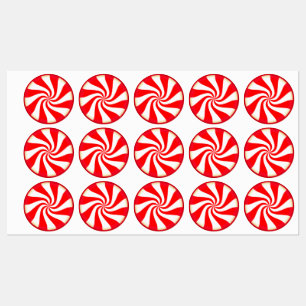 Étiquettes Bonbons à la menthe poivrée