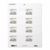 ÉTIQUETTES - Bonne fête du Nouvel An (Feuille entière)