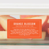 Étiquettes Bordure et lignes blanches - Ingrédients de couleu (Apposé)