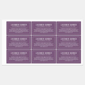 Étiquettes Bordure et lignes blanches - Ingrédients de couleu (Feuille)