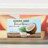 Étiquettes Bougie de noix de coco (Apposé)