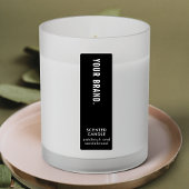 Étiquettes Bougie noire minimale Pot mince vertical étanche