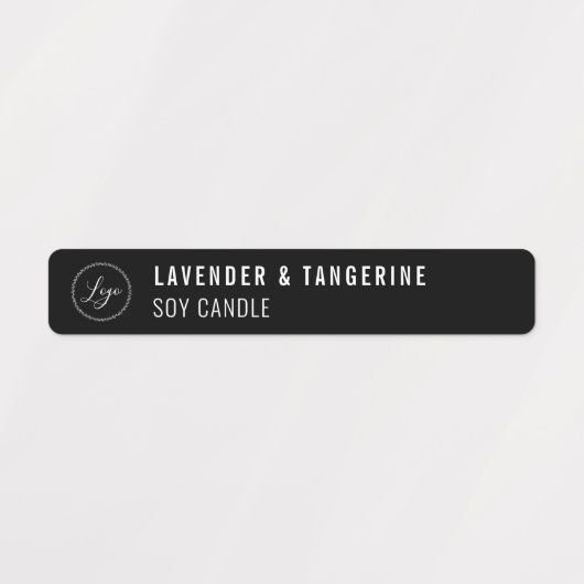 Étiquettes Bougie noire Sceller à l'épreuve des tamper Votre  (Design 1)