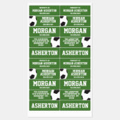 Étiquettes Boule de football imperméable (Feuille)