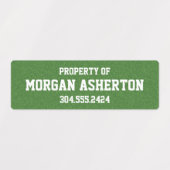 Étiquettes Boule de football imperméable (Design 1)