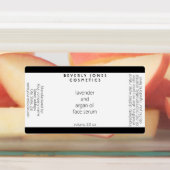 Étiquettes Bouteille à goutte blanche et noire imperméable (Apposé)