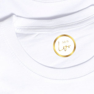 Étiquettes Boutique Lux Blanc & Or Logo Vêtements imperméable