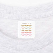 Étiquettes Bouton rose Vintage (Apposé)