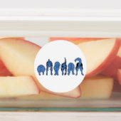 Étiquettes Boutons de chien bleu (Apposé)