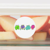 Étiquettes Boutons de hamster colorés (Apposé)