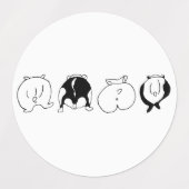 Étiquettes Boutons Hamster (Design 1)