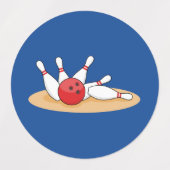 Étiquettes Bowling Ball Stritles (Design 1)