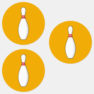 Étiquettes Bowling Skittle