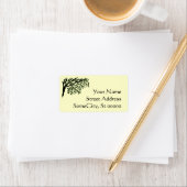 Étiquettes - Branches de pleurs avec adresse (En situation)