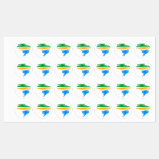 Étiquettes Brésil carte frontière avec drapeau brésilien coul