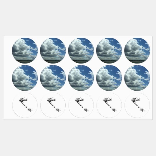 Étiquettes Bride-to-Be (Feuille)