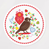 Étiquettes broderie Inséparable (Design 2)