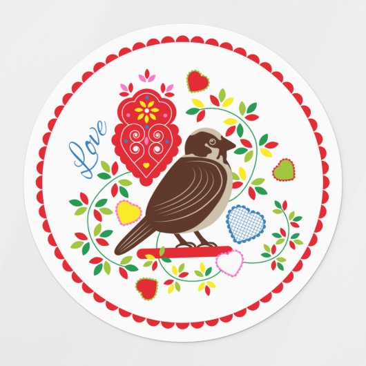 Étiquettes broderie Inséparable (Design 1)