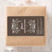 Étiquettes Brown de bouteilles de dropper (En situation)