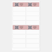 Étiquettes Budget QR Code Website RSVP Mariage de l'hôtel Dét (Feuille)