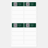 Étiquettes Budget QR Code Website RSVP Mariage de l'hôtel Dét (Feuille)