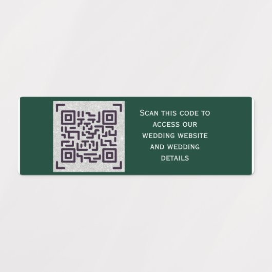 Étiquettes Budget QR Code Website RSVP Mariage de l'hôtel Dét (Design 1)