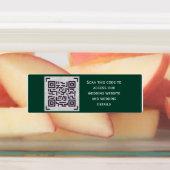 Étiquettes Budget QR Code Website RSVP Mariage de l'hôtel Dét (Apposé)