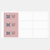 Étiquettes Budget QR Code Website RSVP Mariage de l'hôtel Dét (Feuille)