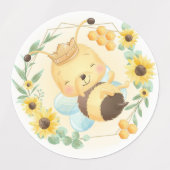 Étiquettes Bumble Bee et Sunflowers (Design 2)