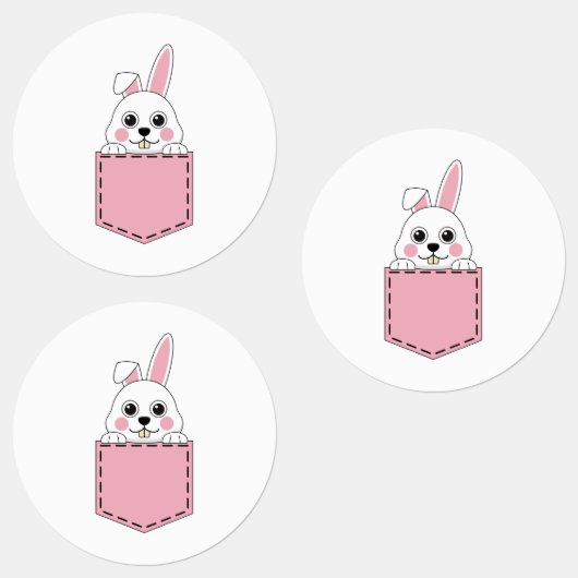 Étiquettes Bunny de poches (Groupe)