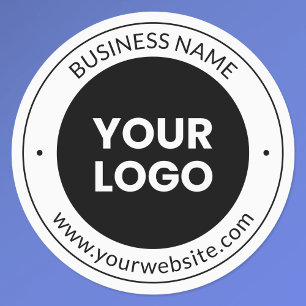 Étiquettes Business Name & Website ou Slogan, Merci Etc.