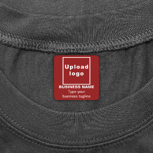Étiquettes Business Tagline sur le Carré rouge fer sur Étique