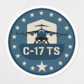 ÉTIQUETTES C-17TS PATCH (Design 1)