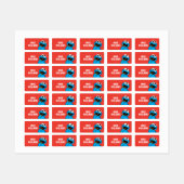 Étiquettes C est pour Cookie Monster | Ajouter Votre Nom (Feuille)