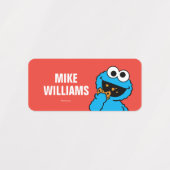 Étiquettes C est pour Cookie Monster | Ajouter Votre Nom (Design 2)