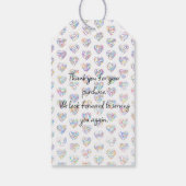 Étiquettes-cadeau 感謝のココロ Thank you 多言語17国語 字抜きカラフル (Dos)