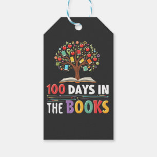 Étiquettes-cadeau 100 Jours dans les livres Jours de livre scolaire