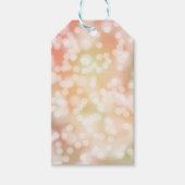 Étiquettes-cadeau 10 Balises Cadeaux Bokeh, Lumières Blush Pale (Devant)
