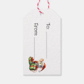 Étiquettes-cadeau 10 Joyeux cadeau de Noël Balise (Dos)