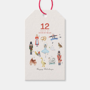 ÉTIQUETTES-CADEAU 12 JOURS DE NOËL