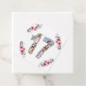 Étiquettes Cadeau 17e Fille Anniversaire Photo Collage Rose Fleur Bl (En situation)