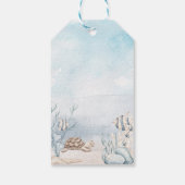 Étiquettes-cadeau 1er anniversaire Onederday Parti Sirène Merci (Dos)