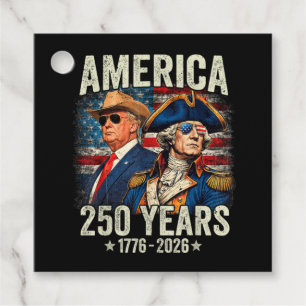 Étiquettes Cadeau 250e anniversaire de l'indépendance des États-Unis