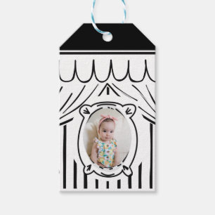 Étiquettes-cadeau 2D Anniversaire de la fête de la bande dessinée