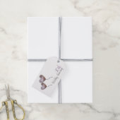 Étiquettes-cadeau 30e anniversaire du mariage Pearl ballons violets (Avec de la ficelle)