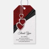 Étiquettes-cadeau 40e anniversaire du Mariage de Ruby (Dos)